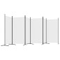 6-tlg. Paravent Weiß 520x180 cm Stoff 6-tlg. Paravent Weiß 520x180 cm Stoff