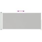 Seitenmarkise Ausziehbar 220x500 cm Grau Seitenmarkise Ausziehbar 220x500 cm Grau