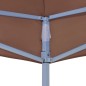 Partyzelt-Dach 4x3 m Braun 270 g/m² Partyzelt-Dach 4x3 m Braun 270 g/m²
