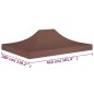 Partyzelt-Dach 4x3 m Braun 270 g/m² Partyzelt-Dach 4x3 m Braun 270 g/m²