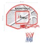 5-tlg. Basketball-Set für die Wandmontage 66x44,5 cm 5-tlg. Basketball-Set für die Wandmontage 66x44,5 cm