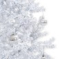 Schneiender Weihnachtsbaum mit Schirmfuß Weiß 190 cm Schneiender Weihnachtsbaum mit Schirmfuß Weiß 190 cm