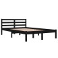 vidaXL Massivholzbett Kiefer 120x200 cm Schwarz vidaXL Massivholzbett Kiefer 120x200 cm Schwarz
