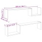 vidaXL Wandregale 2 Stk. Sonoma-Eiche 100x15x20 cm Holzwerkstoff vidaXL Wandregale 2 Stk. Sonoma-Eiche 100x15x20 cm Holzwerkstoff