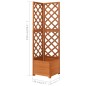 Eck-Spalier mit Pflanzkasten 40x40x150cm Massivholz Tanne Eck-Spalier mit Pflanzkasten 40x40x150cm Massivholz Tanne