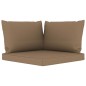 6-tlg. Garten-Lounge-Set mit Taupe Kissen 6-tlg. Garten-Lounge-Set mit Taupe Kissen