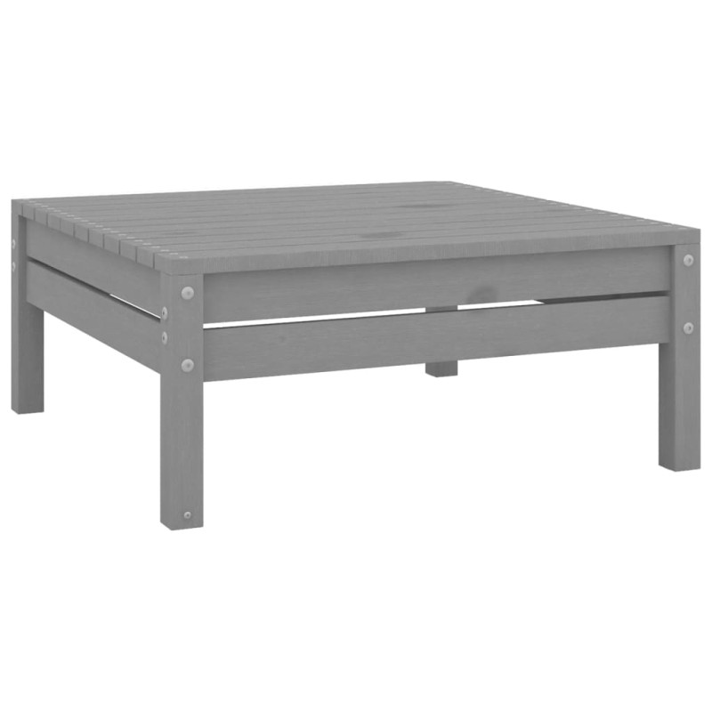 Garten Fußhocker Grau Kiefer Massivholz Garten Fußhocker Grau Kiefer Massivholz