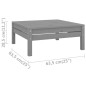 Garten Fußhocker Grau Kiefer Massivholz Garten Fußhocker Grau Kiefer Massivholz