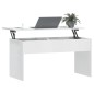 Couchtisch Hochglanz-Weiß 102x50,5x52,5 cm Holzwerkstoff Couchtisch Hochglanz-Weiß 102x50,5x52,5 cm Holzwerkstoff