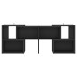 TV-Schrank Schwarz 104x30x52cm Holzwerkstoff TV-Schrank Schwarz 104x30x52cm Holzwerkstoff