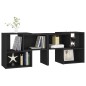 TV-Schrank Schwarz 104x30x52cm Holzwerkstoff TV-Schrank Schwarz 104x30x52cm Holzwerkstoff