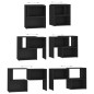 TV-Schrank Schwarz 104x30x52cm Holzwerkstoff TV-Schrank Schwarz 104x30x52cm Holzwerkstoff