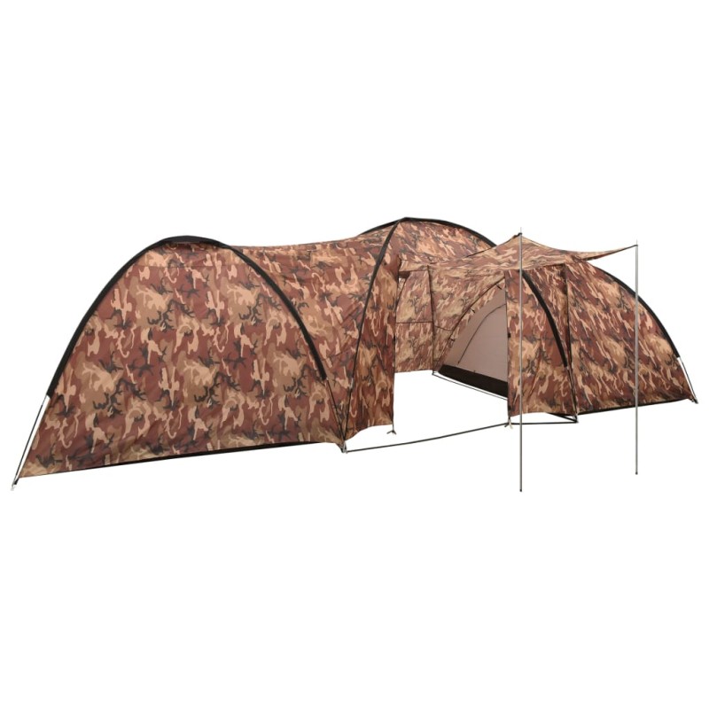 Camping-Zelt Iglu 650x240x190 cm 8 Personen Camouflage Camping-Zelt Iglu 650x240x190 cm 8 Personen Camouflage