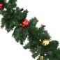 Weihnachtsgirlanden 4 Stk. mit Kugeln Grün 270 cm PVC Weihnachtsgirlanden 4 Stk. mit Kugeln Grün 270 cm PVC