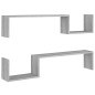 Wandregale 2 Stk. Grau Sonoma 100x15x20 cm Holzwerkstoff Wandregale 2 Stk. Grau Sonoma 100x15x20 cm Holzwerkstoff