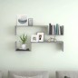 Wandregale 2 Stk. Grau Sonoma 100x15x20 cm Holzwerkstoff Wandregale 2 Stk. Grau Sonoma 100x15x20 cm Holzwerkstoff