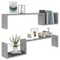 Wandregale 2 Stk. Grau Sonoma 100x15x20 cm Holzwerkstoff Wandregale 2 Stk. Grau Sonoma 100x15x20 cm Holzwerkstoff