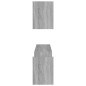 Wandregale 2 Stk. Grau Sonoma 100x15x20 cm Holzwerkstoff Wandregale 2 Stk. Grau Sonoma 100x15x20 cm Holzwerkstoff