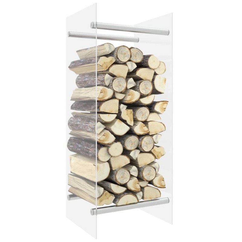 Brennholzregal Transparent 40x35x100 cm Hartglas Brennholzregal Transparent 40x35x100 cm Hartglas