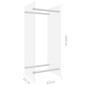 Brennholzregal Transparent 40x35x100 cm Hartglas Brennholzregal Transparent 40x35x100 cm Hartglas