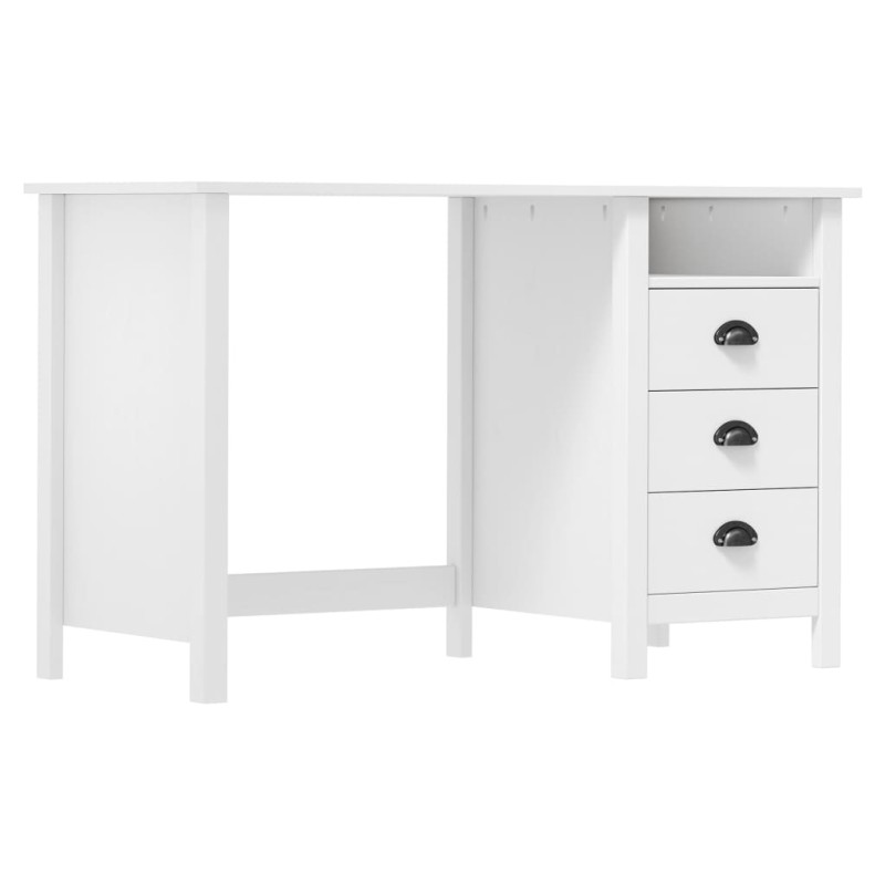 Schreibtisch Hill mit 3 Schubladen 120x50x74 cm Kiefernholz Schreibtisch Hill mit 3 Schubladen 120x50x74 cm Kiefernholz