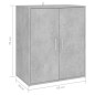 Schuhschrank Betongrau 60x35x70 cm Holzwerkstoff Schuhschrank Betongrau 60x35x70 cm Holzwerkstoff
