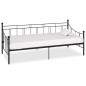 Tagesbett-Rahmen Schwarz Metall 90×200 cm Tagesbett-Rahmen Schwarz Metall 90×200 cm