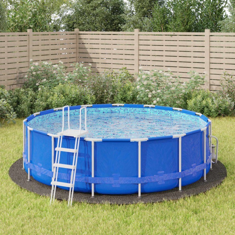 Pool-Bodentuch Hellgrau Ø428 cm Polyester Geotextil Pool-Bodentuch Hellgrau Ø428 cm Polyester Geotextil