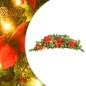 Weihnachts-Türbogen mit LED-Lichtern Grün 90 cm PVC Weihnachts-Türbogen mit LED-Lichtern Grün 90 cm PVC