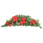 Weihnachts-Türbogen mit LED-Lichtern Grün 90 cm PVC Weihnachts-Türbogen mit LED-Lichtern Grün 90 cm PVC