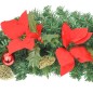 Weihnachts-Türbogen mit LED-Lichtern Grün 90 cm PVC Weihnachts-Türbogen mit LED-Lichtern Grün 90 cm PVC