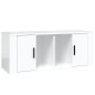 TV-Schrank Hochglanz-Weiß 100x35x40 cm Holzwerkstoff TV-Schrank Hochglanz-Weiß 100x35x40 cm Holzwerkstoff