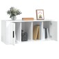 TV-Schrank Hochglanz-Weiß 100x35x40 cm Holzwerkstoff TV-Schrank Hochglanz-Weiß 100x35x40 cm Holzwerkstoff