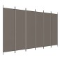 6-tlg. Paravent Anthrazit 300x220 cm Stoff 6-tlg. Paravent Anthrazit 300x220 cm Stoff