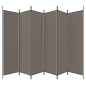 6-tlg. Paravent Anthrazit 300x220 cm Stoff 6-tlg. Paravent Anthrazit 300x220 cm Stoff