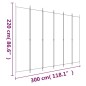6-tlg. Paravent Anthrazit 300x220 cm Stoff 6-tlg. Paravent Anthrazit 300x220 cm Stoff