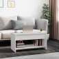 Couchtisch Weiß 102x50x52,5 cm Holzwerkstoff Couchtisch Weiß 102x50x52,5 cm Holzwerkstoff
