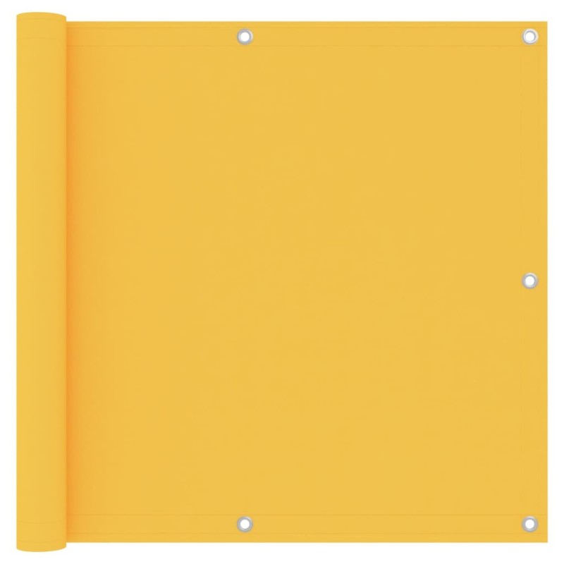 Balkon-Sichtschutz Gelb 90x600 cm Oxford-Gewebe Balkon-Sichtschutz Gelb 90x600 cm Oxford-Gewebe