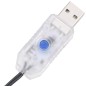 LED-Lichterkette mit 400 LEDs Blau 7,4 m PVC LED-Lichterkette mit 400 LEDs Blau 7,4 m PVC