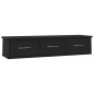 Wand-Schubladenregal Schwarz 88x26x18,5 cm Holzwerkstoff Wand-Schubladenregal Schwarz 88x26x18,5 cm Holzwerkstoff