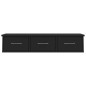 Wand-Schubladenregal Schwarz 88x26x18,5 cm Holzwerkstoff Wand-Schubladenregal Schwarz 88x26x18,5 cm Holzwerkstoff