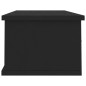 Wand-Schubladenregal Schwarz 88x26x18,5 cm Holzwerkstoff Wand-Schubladenregal Schwarz 88x26x18,5 cm Holzwerkstoff