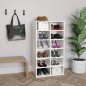 Schuhregal Weiß 54x34x100,5 cm Holzwerkstoff Schuhregal Weiß 54x34x100,5 cm Holzwerkstoff