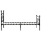 vidaXL Bettgestell mit Lattenrost Schwarz Metall 100 × 200 cm vidaXL Bettgestell mit Lattenrost Schwarz Metall 100 × 200 cm