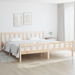 vidaXL Massivholzbett 160x200 cm