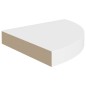 Eck-Schweberegale 2 Stk. Weiß 25x25x3,8 cm MDF Eck-Schweberegale 2 Stk. Weiß 25x25x3,8 cm MDF