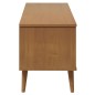 vidaXL TV-Schrank MOLDE Braun 106x40x49 cm Massivholz Kiefer vidaXL TV-Schrank MOLDE Braun 106x40x49 cm Massivholz Kiefer