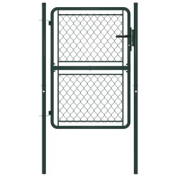 Gartentor Stahl 100×150 cm Grün