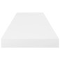 Schwebende Wandregale 2 Stk. Hochglanz-Weiß 80x23,5x3,8cm MDF Schwebende Wandregale 2 Stk. Hochglanz-Weiß 80x23,5x3,8cm MDF