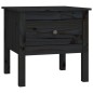 vidaXL Beistelltisch Schwarz 50x50x49 cm Massivholz Kiefer vidaXL Beistelltisch Schwarz 50x50x49 cm Massivholz Kiefer